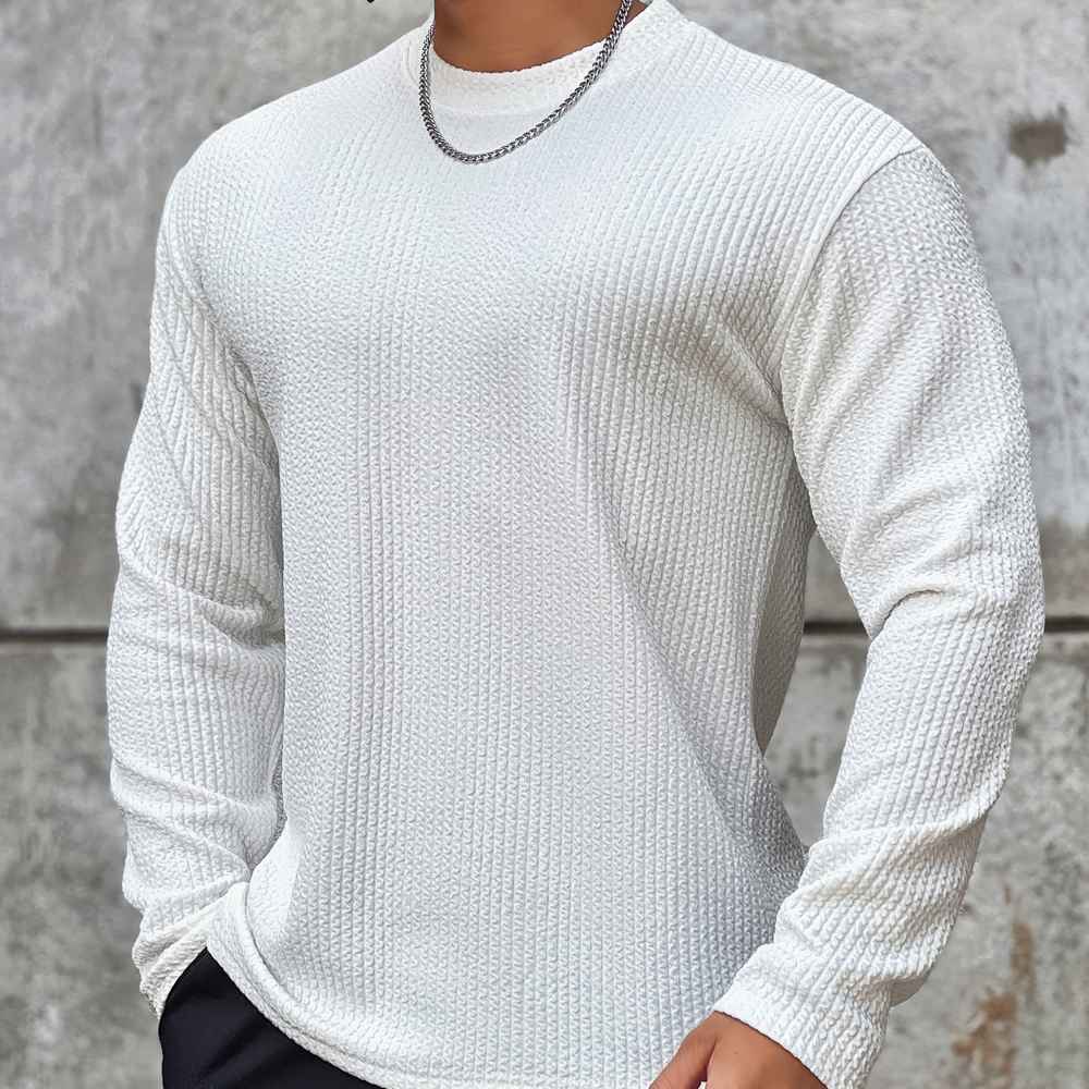 Großer Strickpullover Rundhals Herren