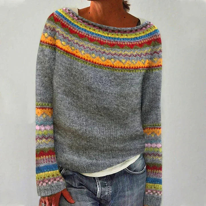 Retro Winterpullover Damen Warm &amp; Stilvoll