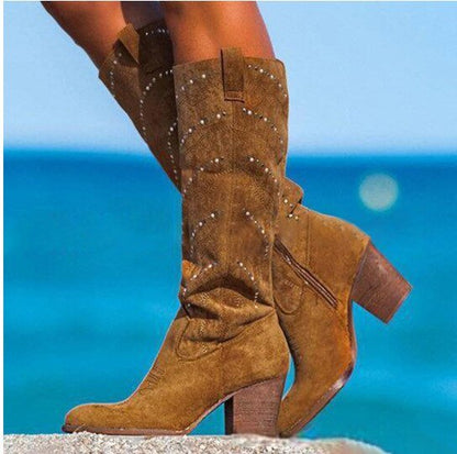 Elegante Damenstiefel Kniehoch Schick