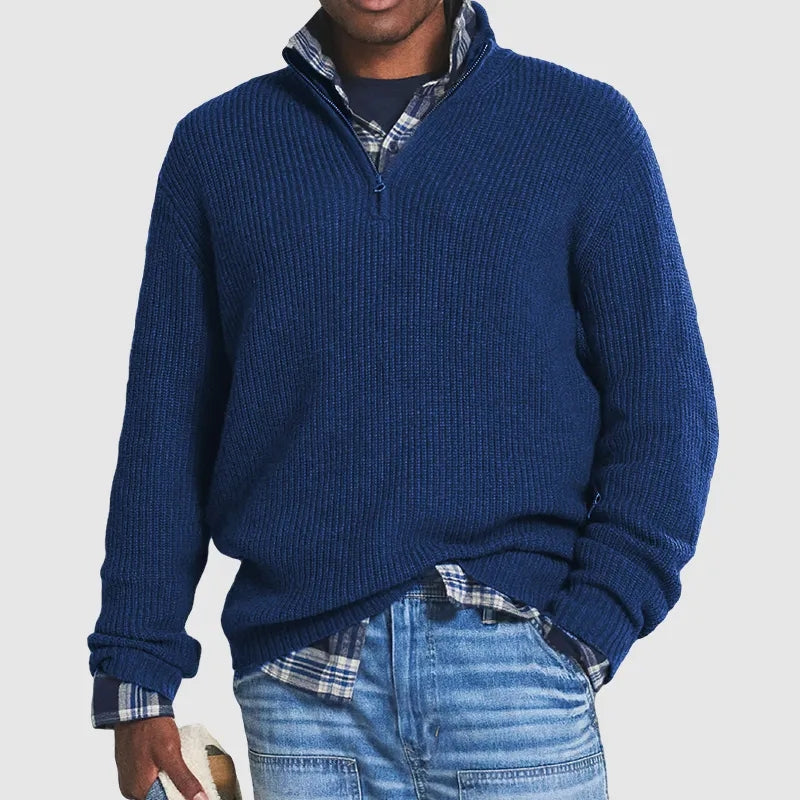 Stilvoller Herren Pullover Modern Geschnitten