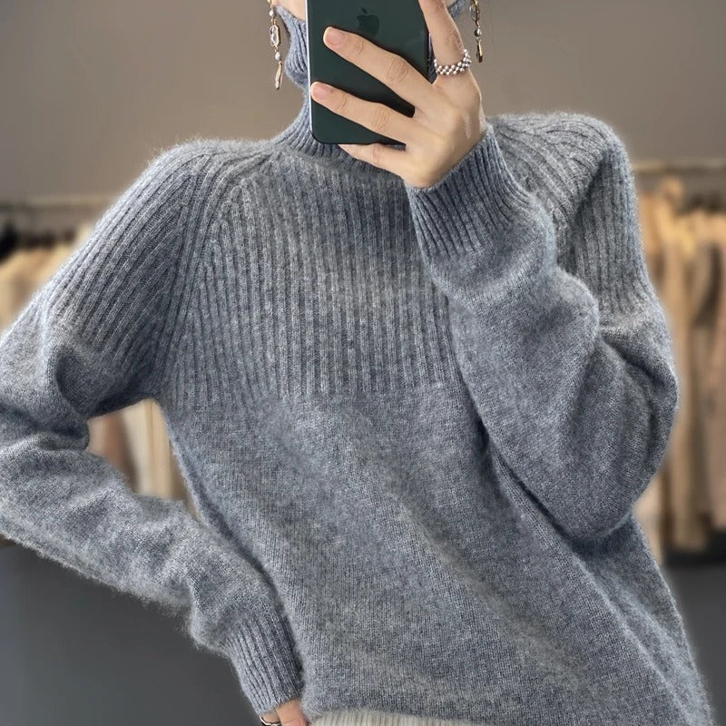 Modische Frauenpullover Rollkragen Style