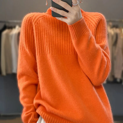 Modische Frauenpullover Rollkragen Style