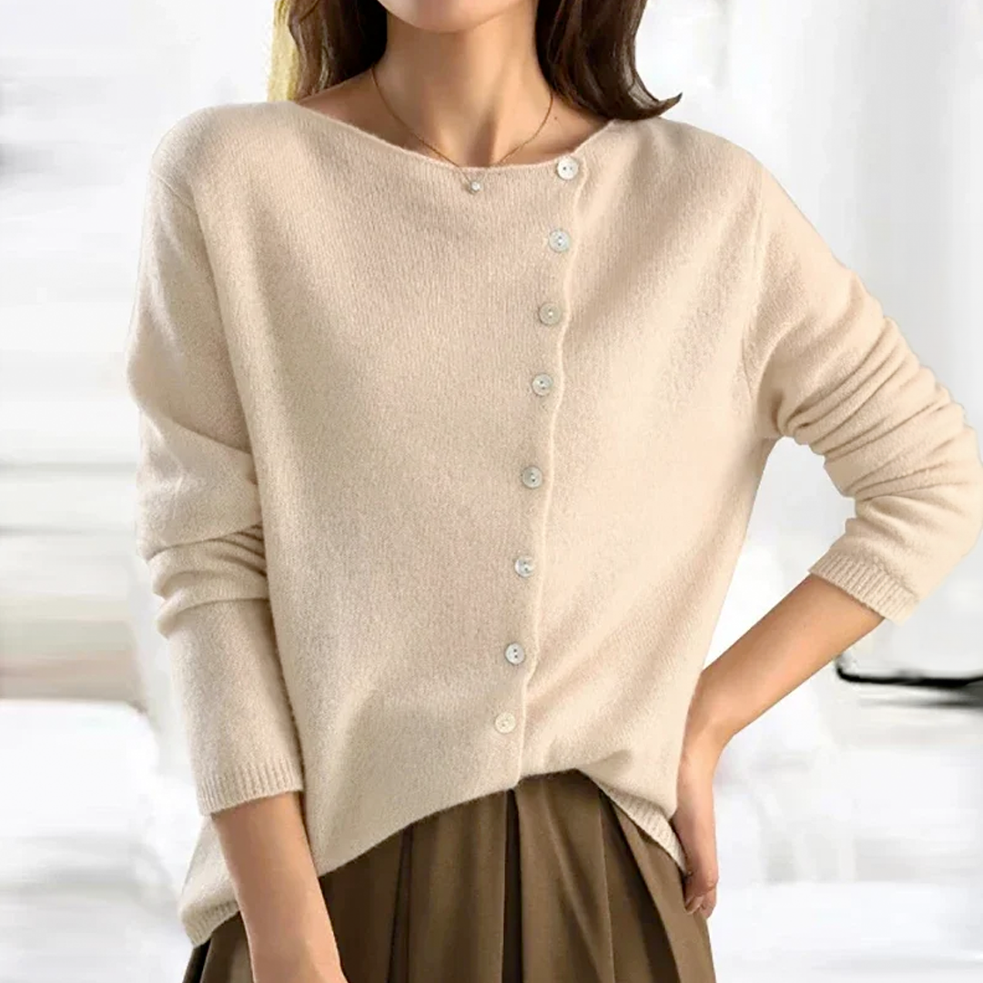 Modische Frauenpullover V-Ausschnitt Chic