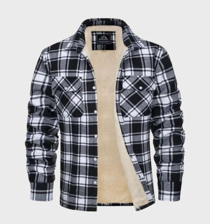Herren Flanelljacke Retro Stil Modern