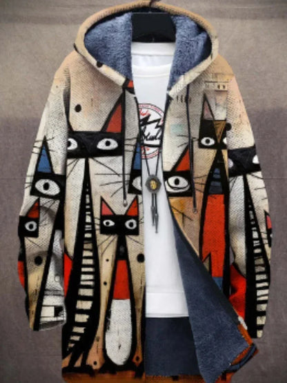 Stilvolle Damenjacke mit Kunst-Druck