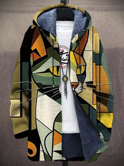 Stilvolle Damenjacke mit Kunst-Druck