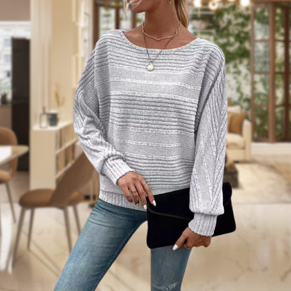 Modische Damenpullover mit Weichem Fell