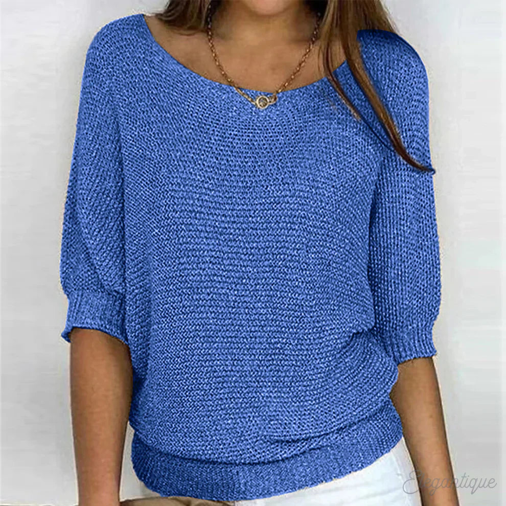 Eleganter Damenpullover Büro Chic