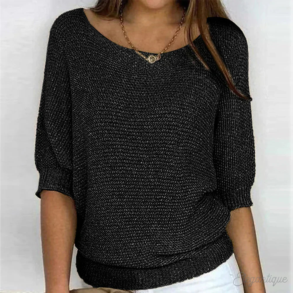 Eleganter Damenpullover Büro Chic