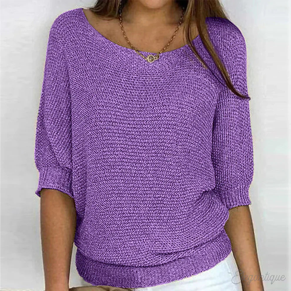 Eleganter Damenpullover Büro Chic