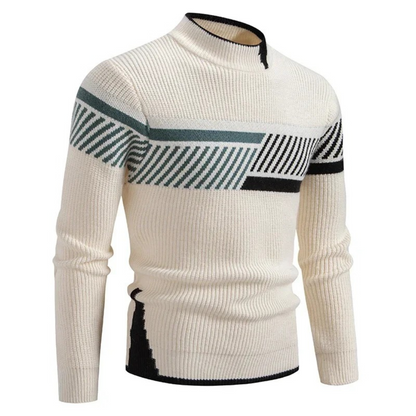 Herren Pullover Langarm Geometrisches Design
