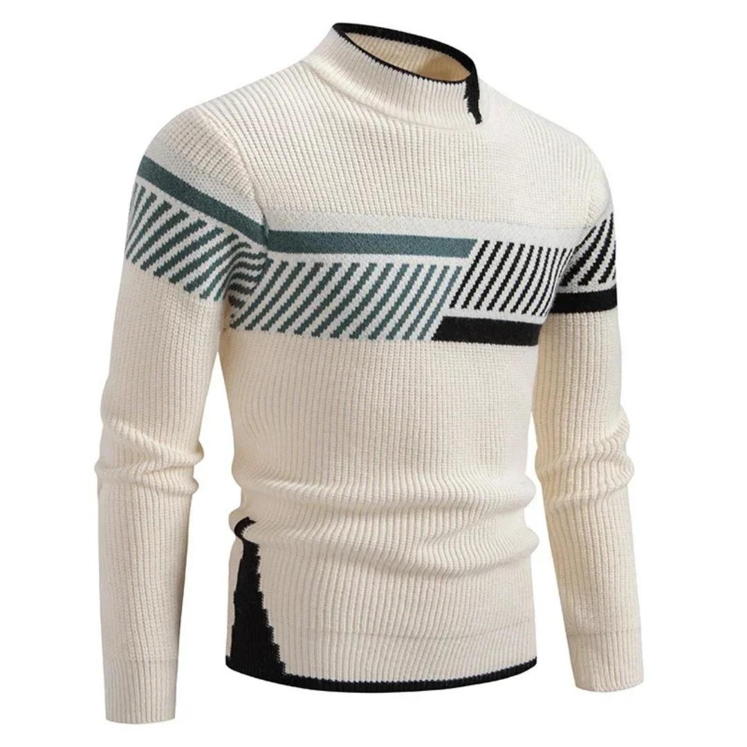 Stilvolle Herren Pullover Geometrische Muster