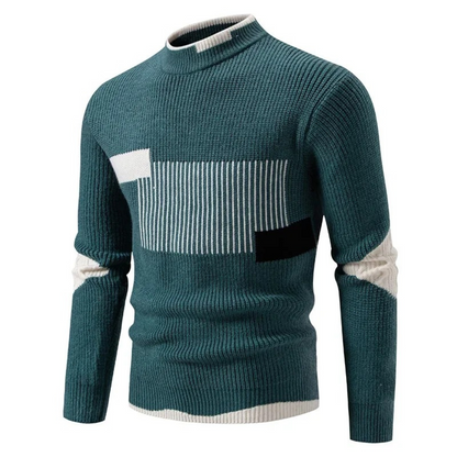 Herren Pullover Langarm Geometrisches Design