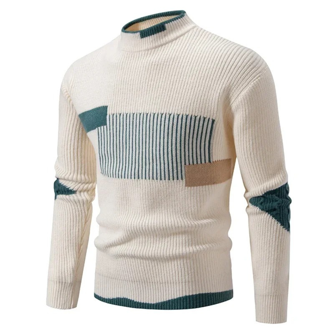 Stilvolle Herren Pullover Geometrische Muster