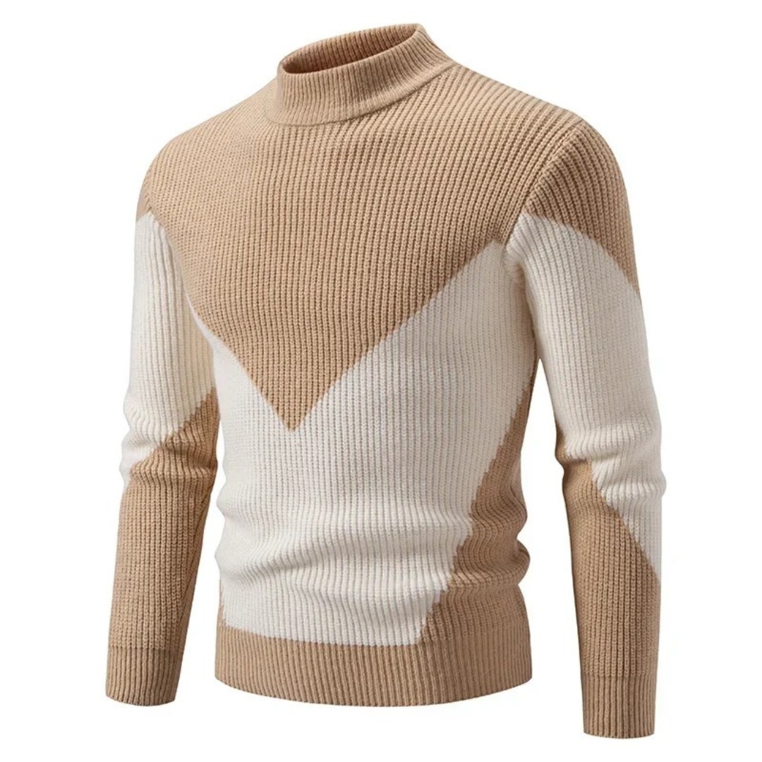 Stilvolle Herren Pullover Geometrische Muster