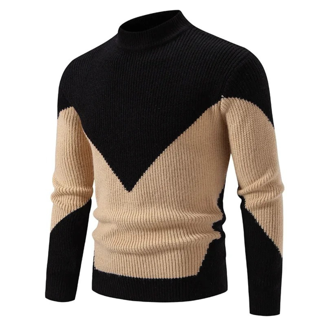 Herren Pullover Langarm Geometrisches Design
