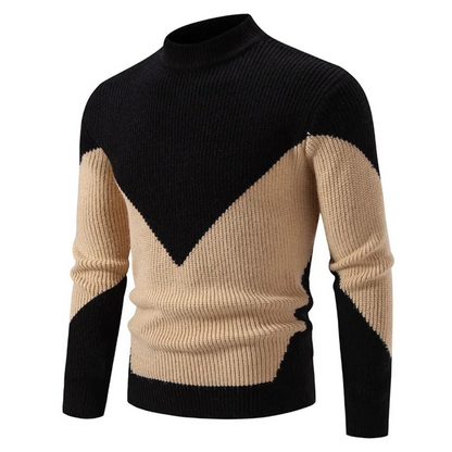 Herren Pullover Langarm Geometrisches Design