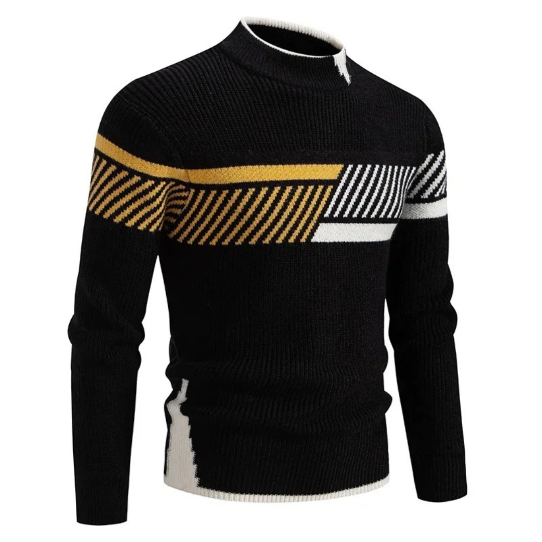 Stilvolle Herren Pullover Geometrische Muster