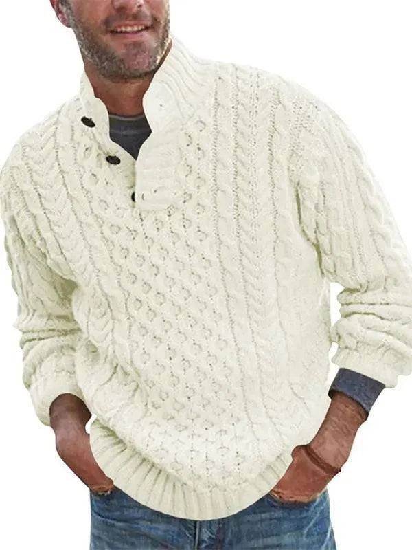 Stylisher Herren Pullover mit Kragen