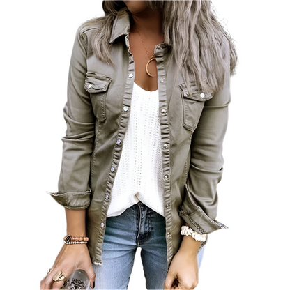 Moderne Damen Jeansjacke Trendy