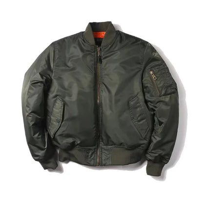 Modische Unisex Bomberjacke Reißverschluss Premium Qualität