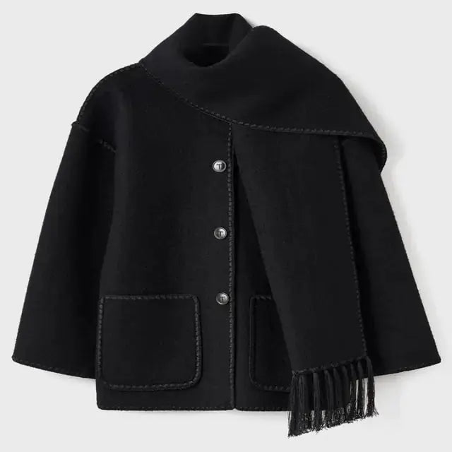Elegante Damenjacke Schalkragen Stil