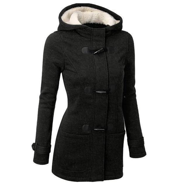 Gemütliche Fleecejacke mit Kapuze