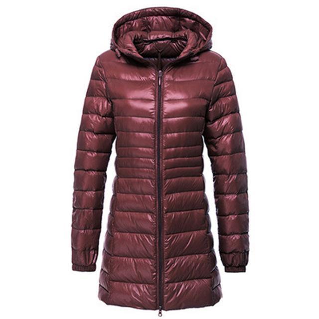 Lange Damen Daunenjacke Warm &amp; Stylish