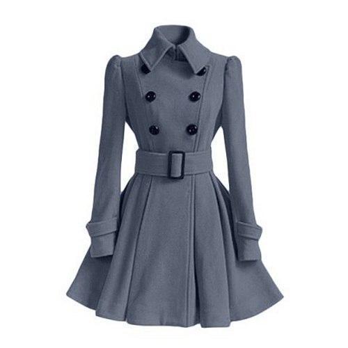 Stylische Damen Trenchcoat Windbreaker Modern