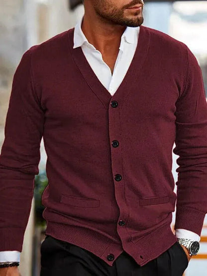 Herren Strickpullover Moderner Ausschnitt