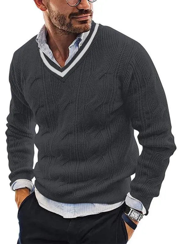 Stylische Herren Pullover Slim Fit Sweatshirt