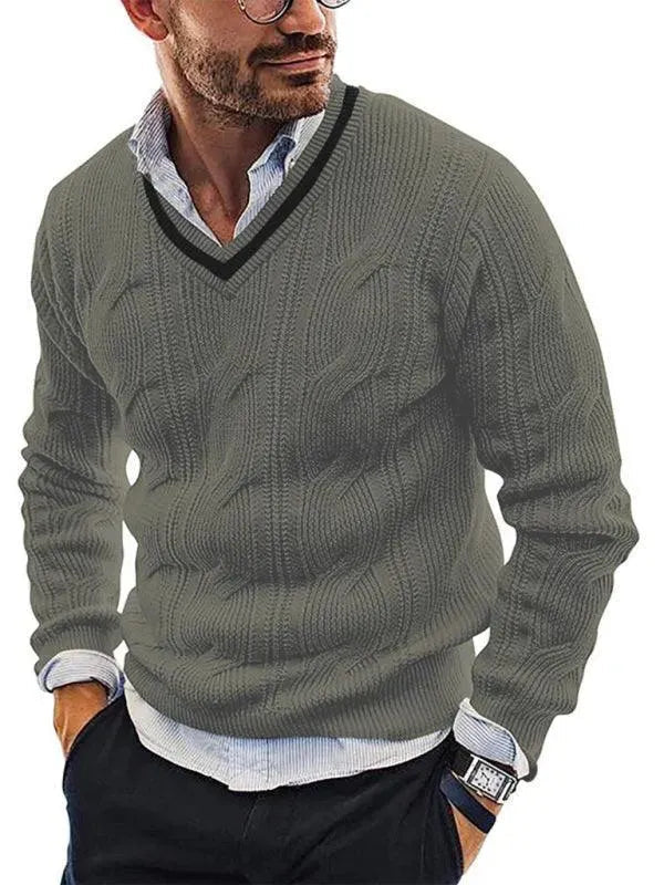 Stylische Herren Pullover Slim Fit Sweatshirt