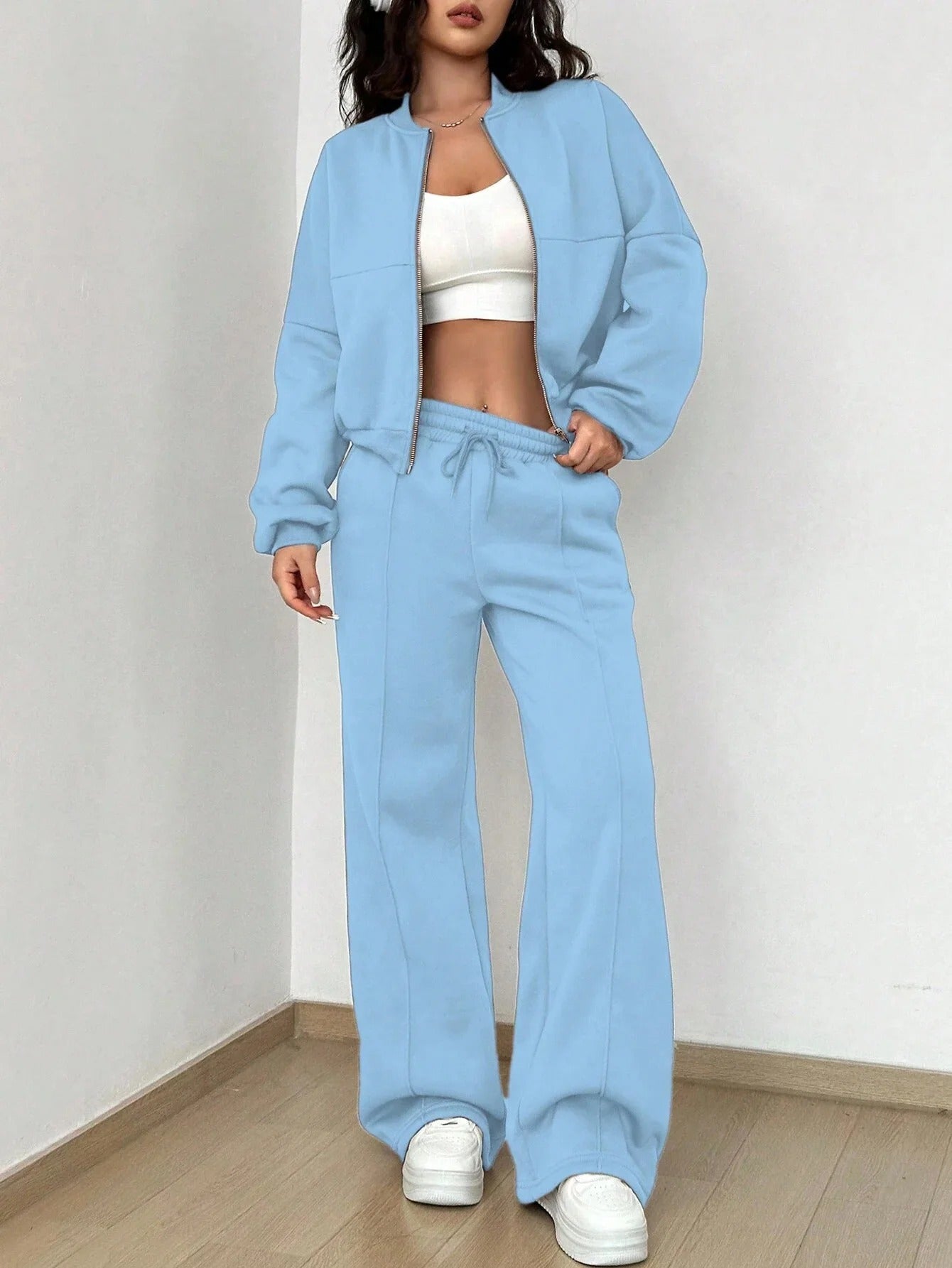 Damen Zwei-Teile-Set Bomberjacke Hose