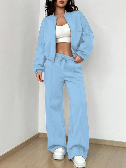 Damen Zwei-Teile-Set Bomberjacke Hose