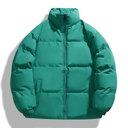 Übergroße Pufferjacke Gepolstert Hoher Kragen