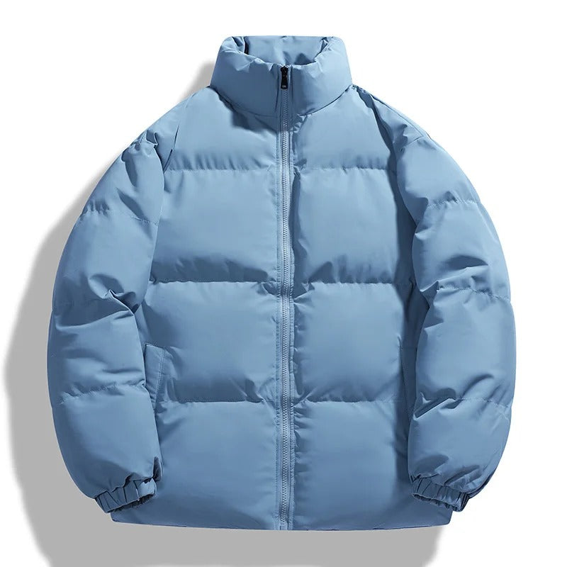 Übergroße Pufferjacke Gepolstert Hoher Kragen
