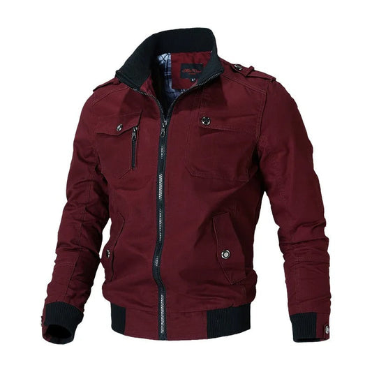 Herren Bomberjacke Militär Style - IdealeKleiden