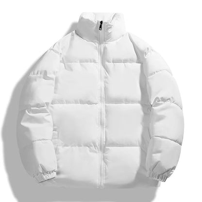 Übergroße Pufferjacke Gepolstert Hoher Kragen