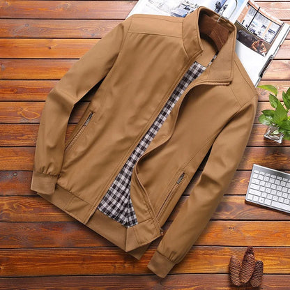 Stilvolle Herrenjacke Sommer Leicht Winddicht