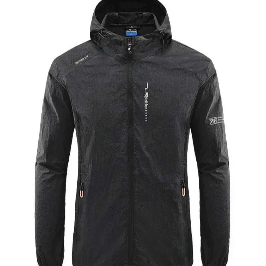 Leichtes Sommerjacke Herren Winddicht Kapuze