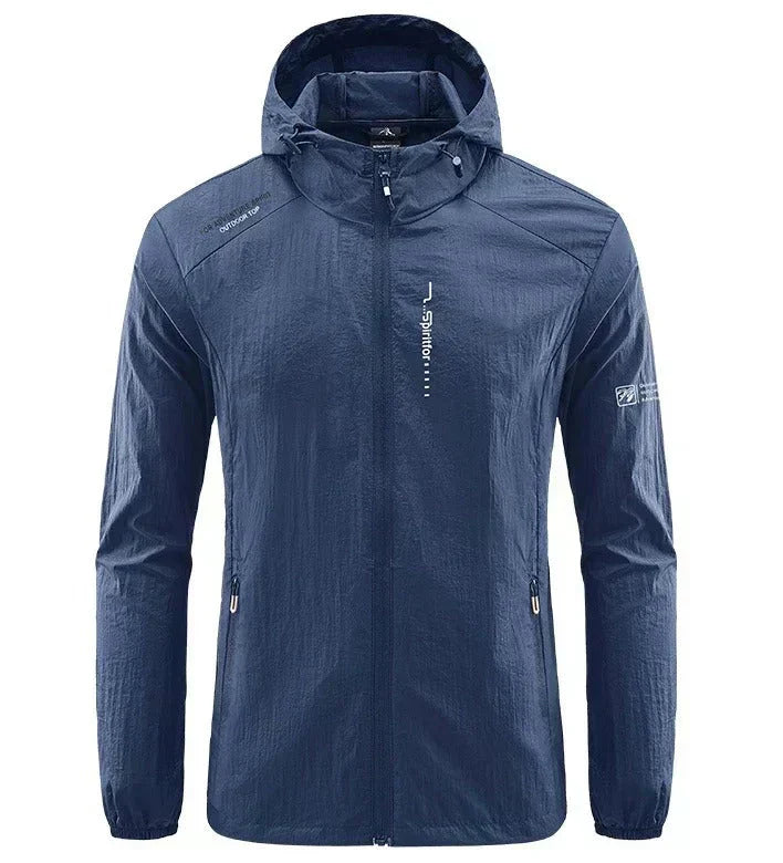 Herren Windbreaker Jacke Sportlich Wasserdicht