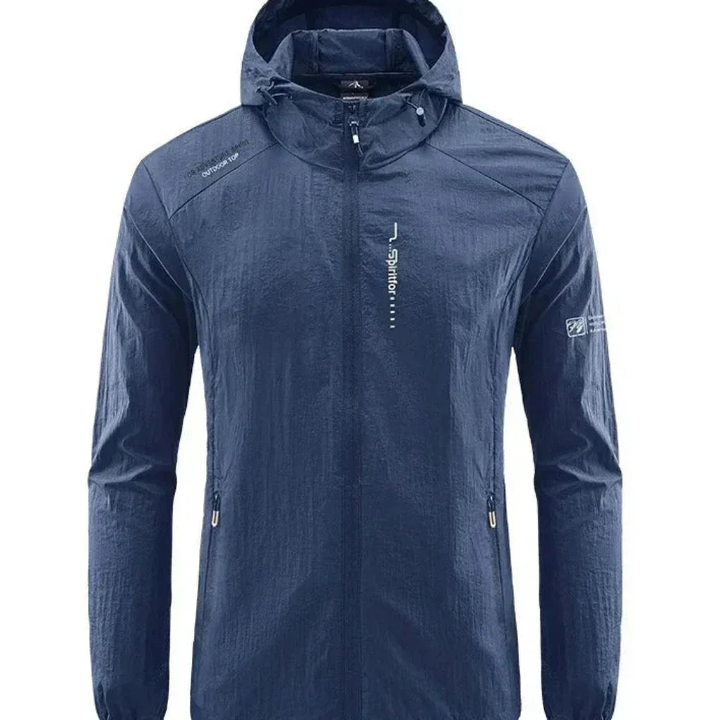 Leichtes Sommerjacke Herren Winddicht Kapuze