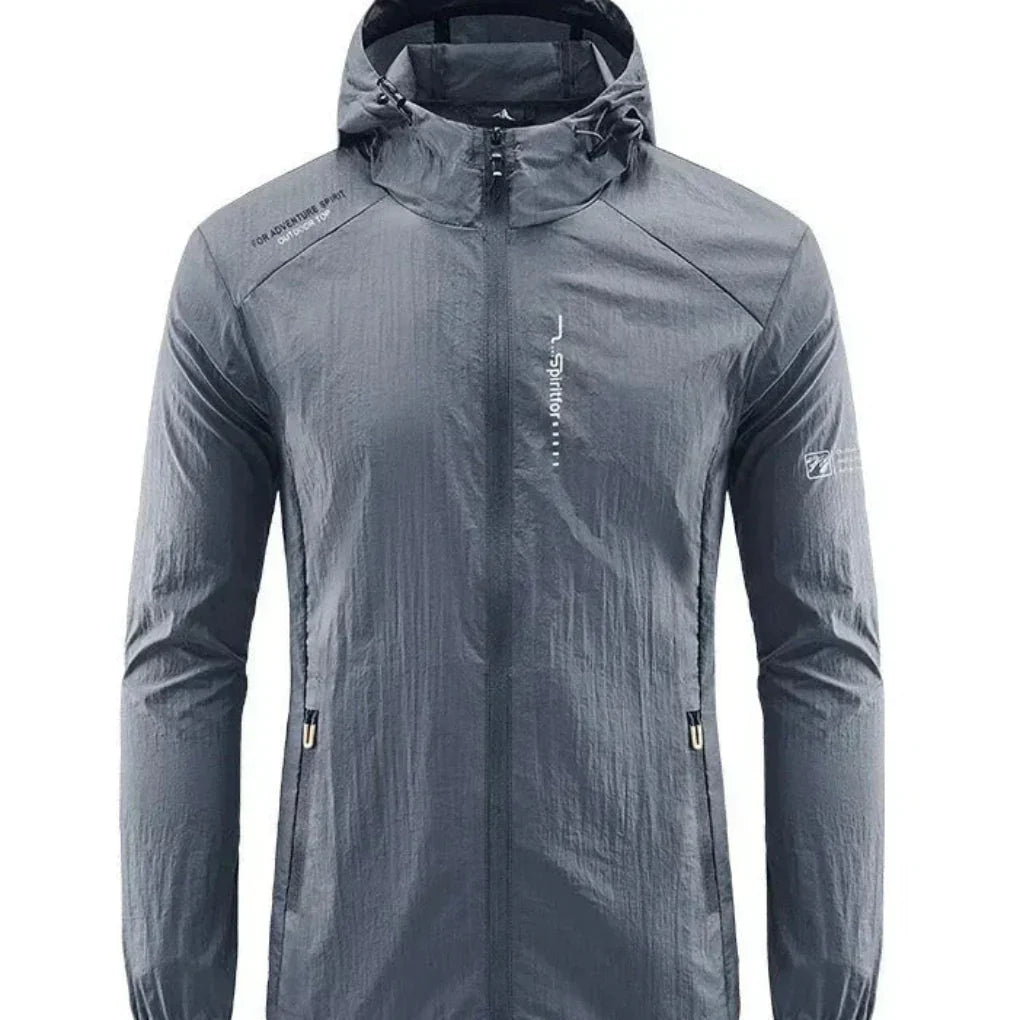 Leichtes Sommerjacke Herren Winddicht Kapuze