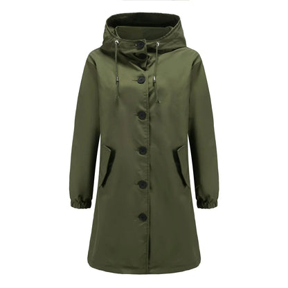 Wasserdichte Damenjacke Mit Kapuze
