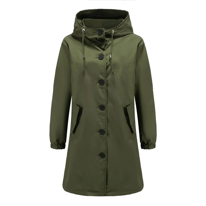 Wasserdichte Damenjacke Mit Kapuze