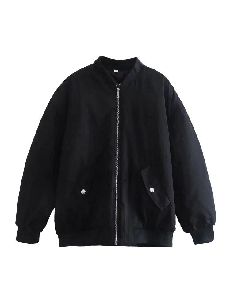 Damen Oversized Bomberjacke Großzügig