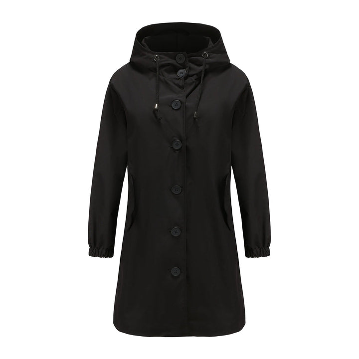Elegante Damenkleidung | Klassisches Herbstkleid mit Knöpfen