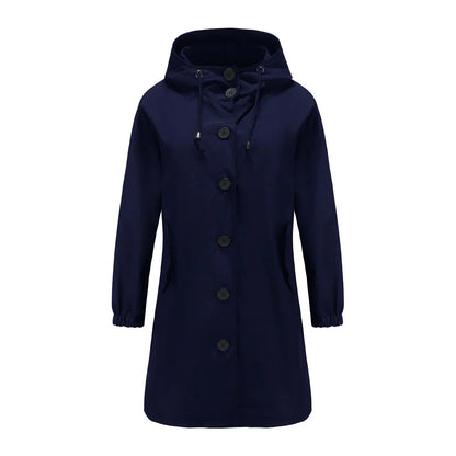 Wasserdichte Damenjacke Mit Kapuze