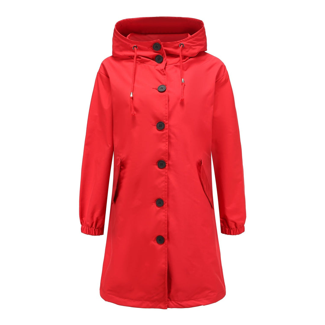 Moderne Regenjacke Damen Elegant Leicht