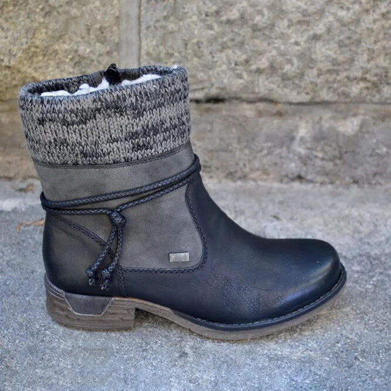 Stylische Retro-Stiefel Flach